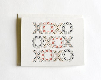 Winter Hugs + Kisses Holiday Cards : Boxed Set of 8 Cards + Envelopes for Christmas Cards