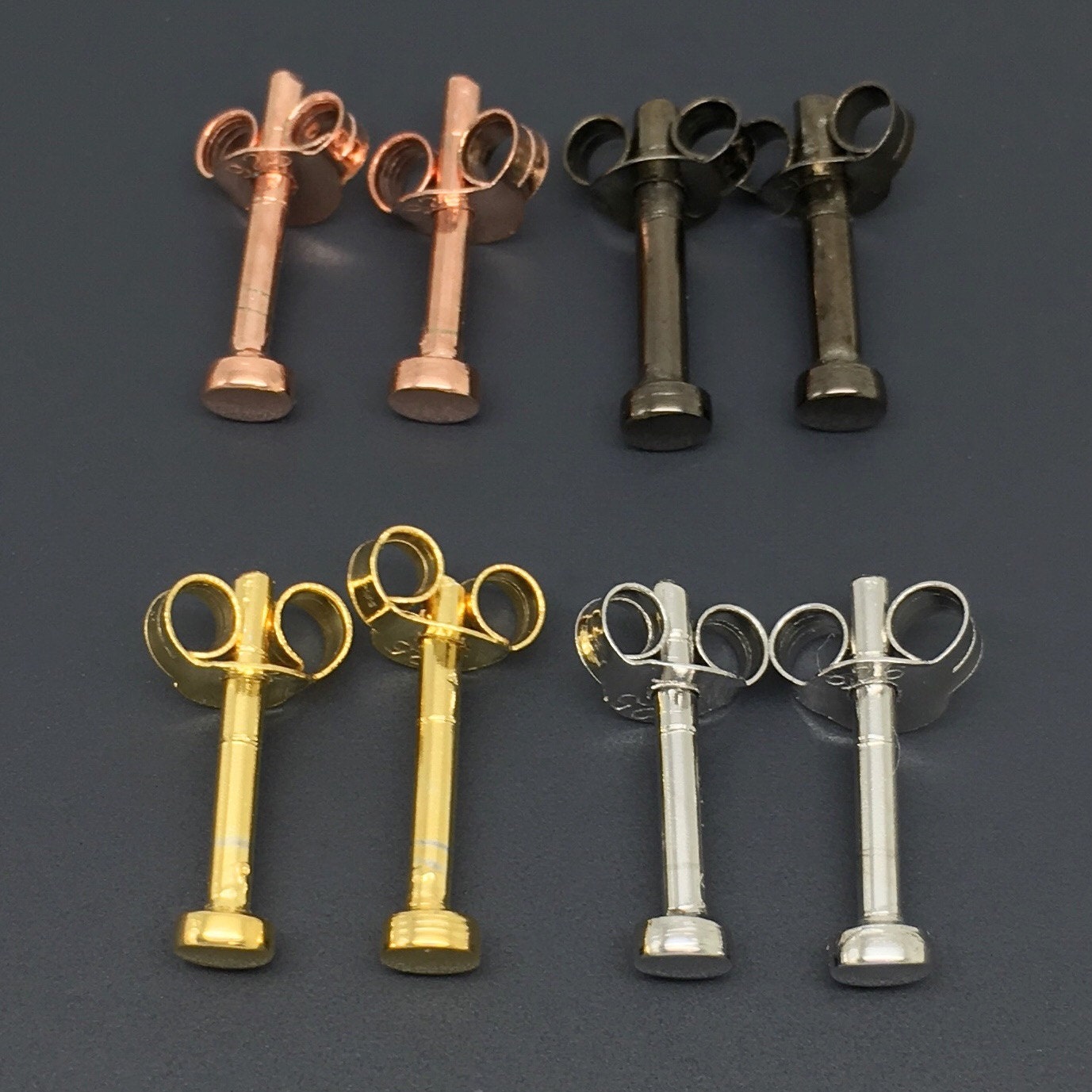 16 gauge stud earrings men's stud earrings gauged