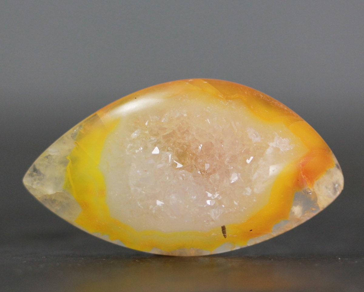 Dazzling Yellow Quartz Crystal Stone Cabochon How to Make