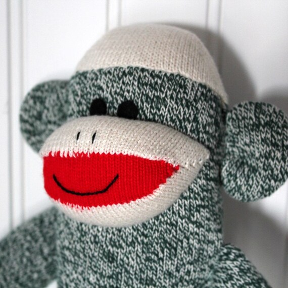 green sock monkey