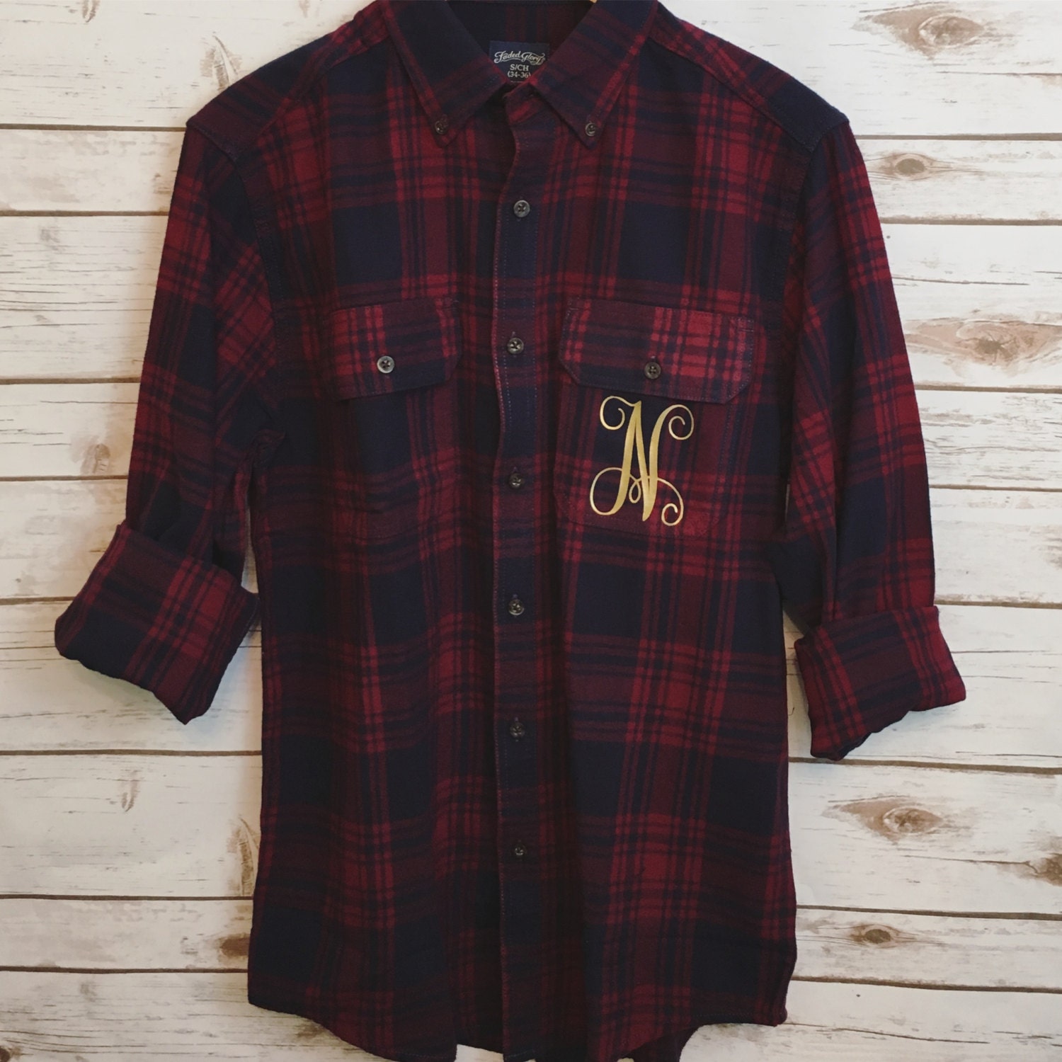 burgundy flannel shirt women's