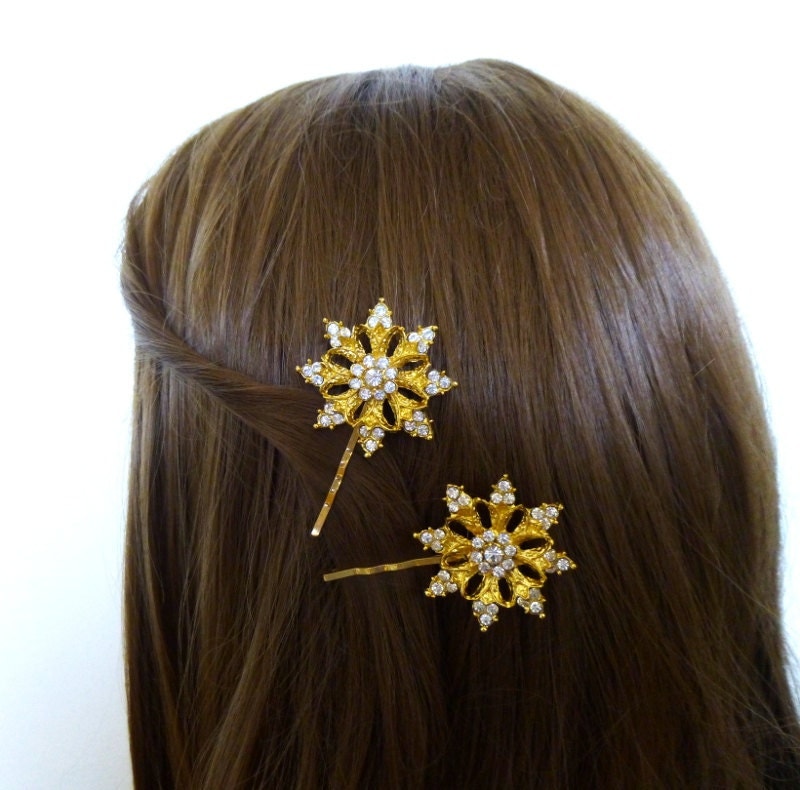 Winter Wedding Accessories Bridal Hair Clips Bridesmaid Bobby