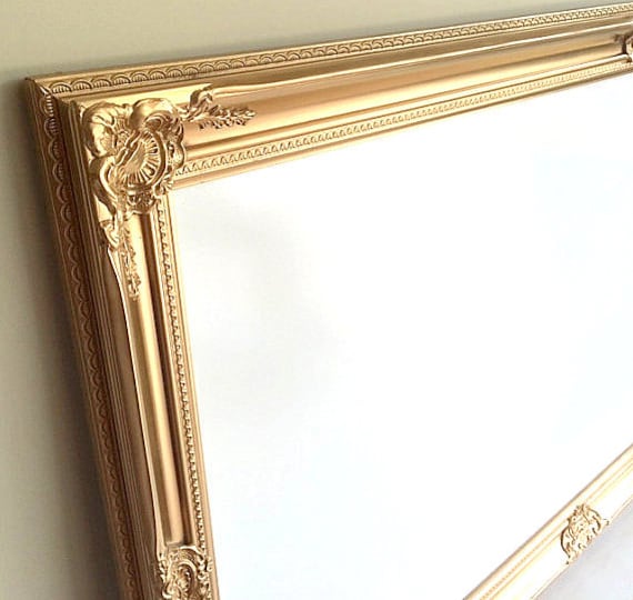 Extra Large WHITEBOARD Gold and White Baroque Large