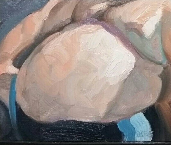 Belly, oil on canvas panel 8x10 inches Kenney Mencher