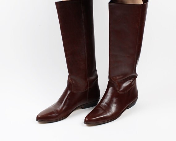 womens brown vintage boots