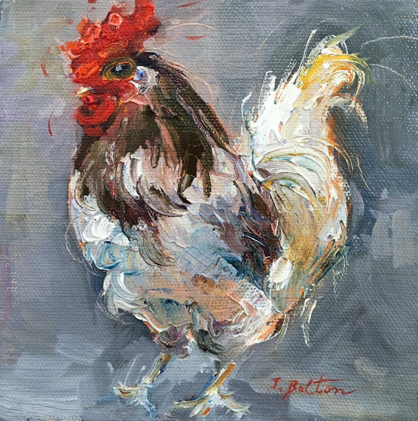 Realistic Rooster Paintings