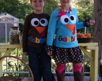 Thanksgiving Shirt / Infant, Toddler and Youth Gobble Shirt / Funny Turkey Shirt / Shop Special