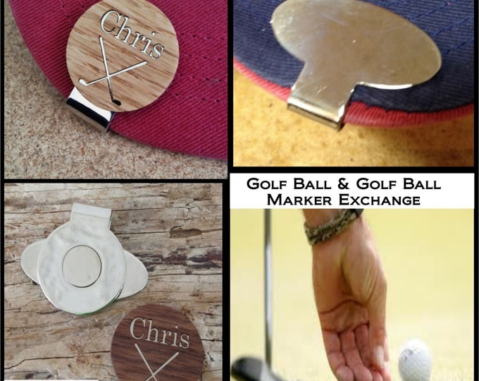 Personalized Golf Ball Marker / Hat Clip - Magnetic Custom Ball Marker - Dad Gift, Men's Gift, Golfer, Birthday Gift for Dad, Groomsmen Gift