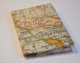 Passport Cover Passport Holder Old world Map Dominion of Canada United States