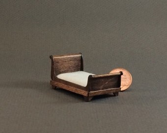 Quarter Inch Scale Furniture - Sleigh Bed