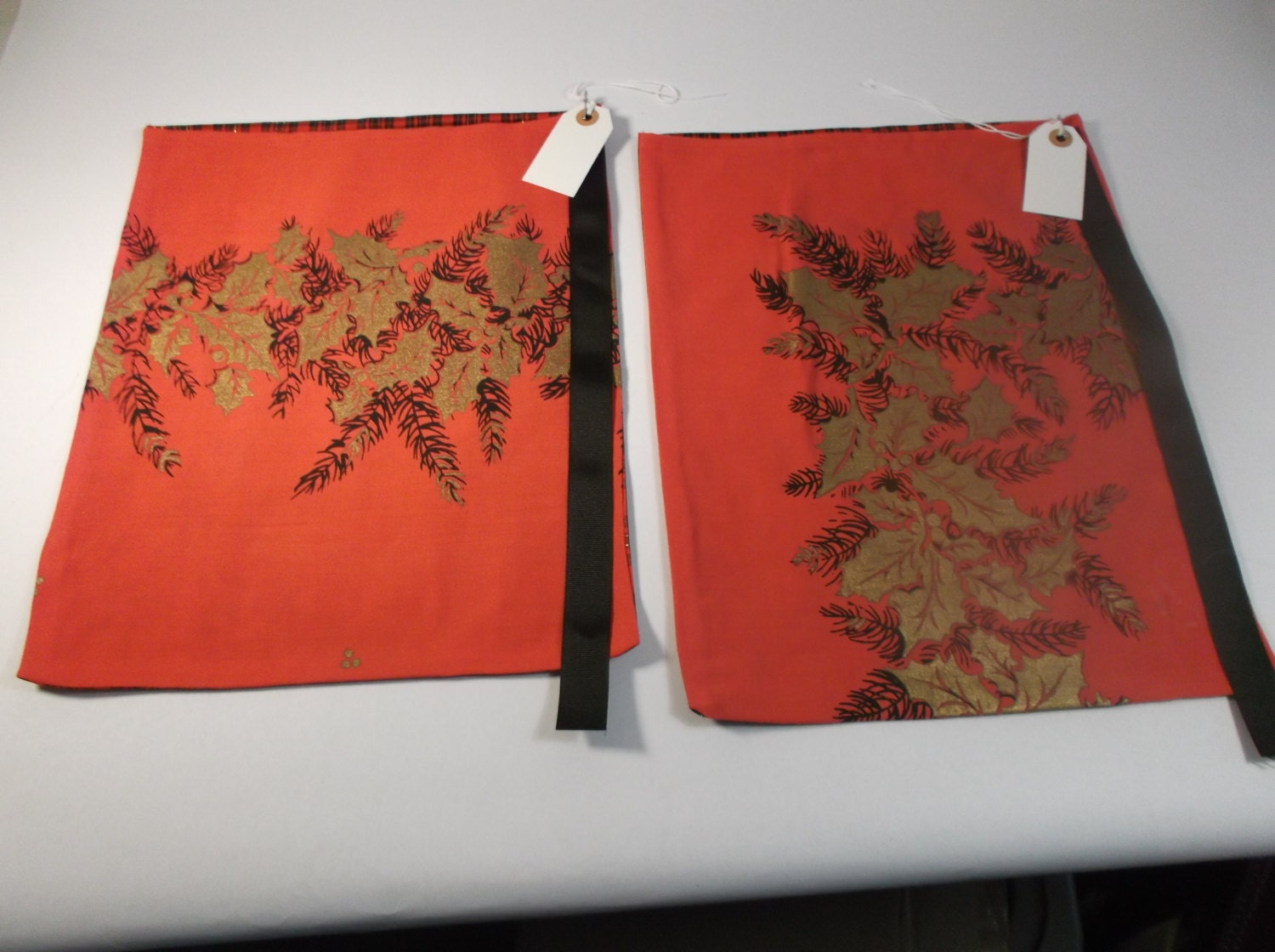 sale christmas gift bags set of 2 made from 1950s christmas sale christmas gift bags set of 2 made from 1950s christmas