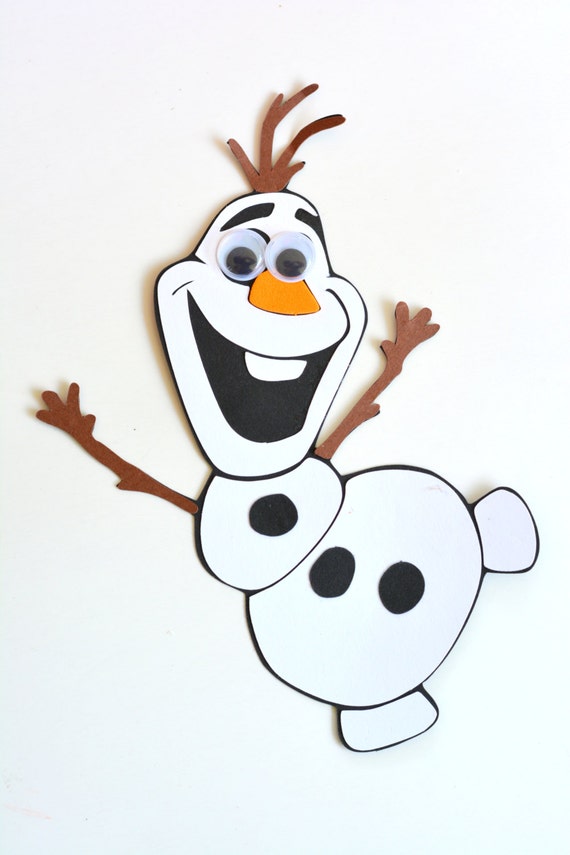 Snowman Olaf with branch arms winter craft kit by mimiscraftshack