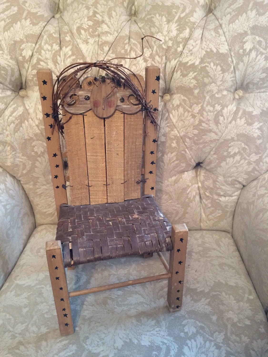 Bench By The Front Door Vintage Star Wooden Bench Front Door Decor Doll Bench. This