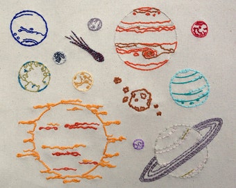 The Final Frontier Hand Embroidery Pattern. Classic Series.