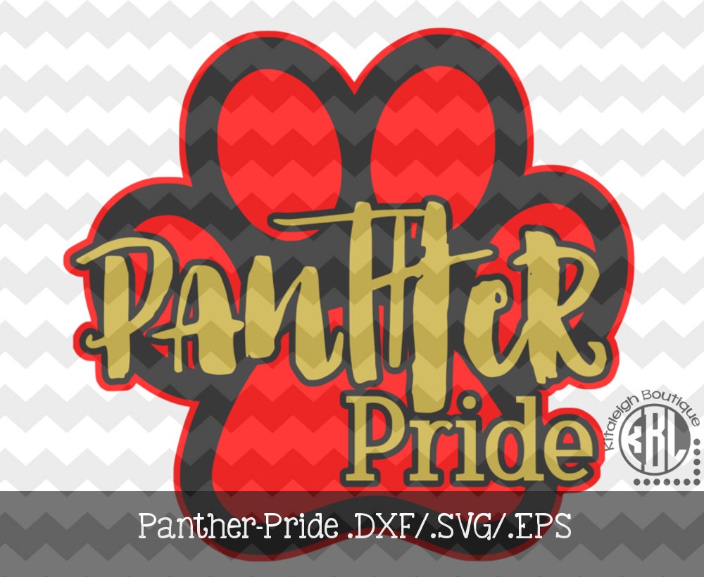 Panther Pride Files INSTANT DOWNLOAD in dxf/svg/eps for use