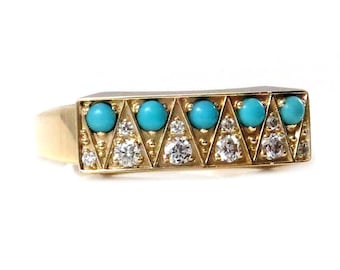 147 Turquoise Dress Ring