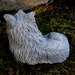 concrete sheltie dog statue