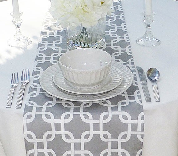 Choose your Table Runner Table Linens Table Runner Grey