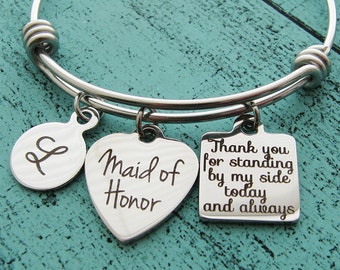 maid of honor gift, maid of honor proposal gift, matron of honor gift, personalized wedding gift, maid of honor jewelry, bridal party gift
