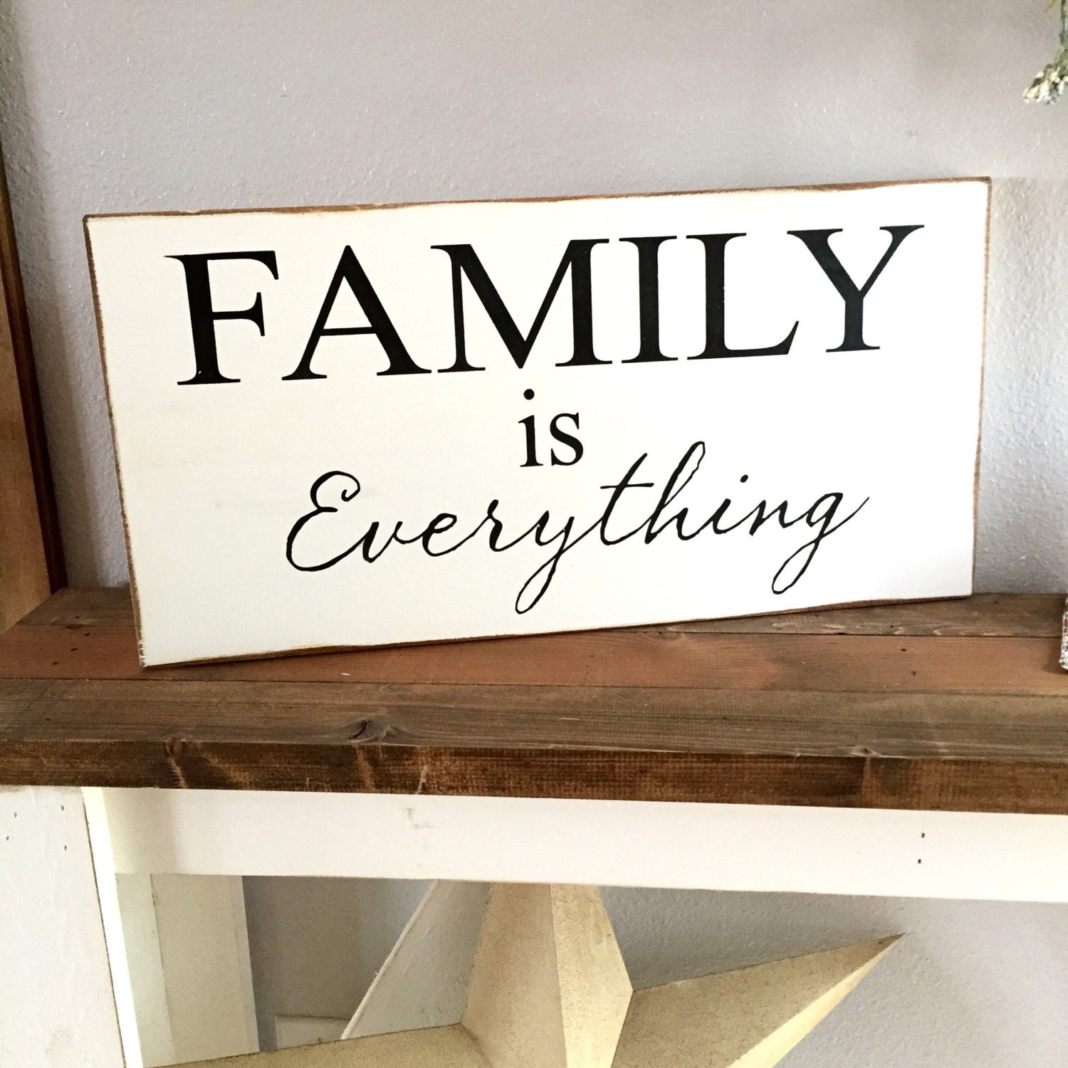 Large Wood Sign Family is Everything Subway Sign Family
