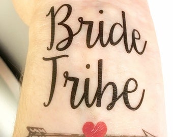 Bachelorette Party Favors - Bride Tribe Tattoo - Bachelorette Party Tattoo - Bridesmaid Gifts - Bridesmaid Favors - Bride Tattoo