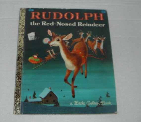 Vintage A Little Golden Book Rudolph the Red Nosed Reindeer