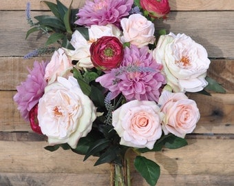 Holbeach Roses Silk & Real Touch Bridal Wedding Bouquets & by Hollysflowershoppe