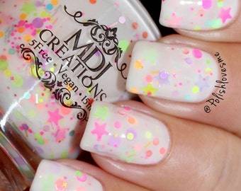 New! Life Of The Party ~ crellie glitter Indie Nail Polish by MDJ Creations