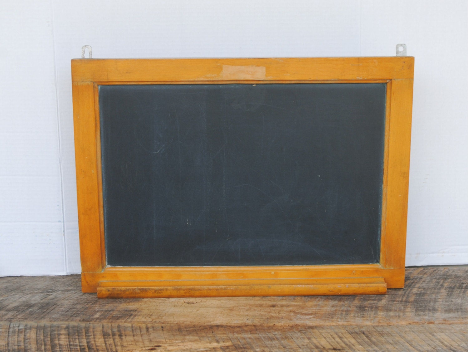 Vintage Slate Chalkboard with Tray Wood Framed