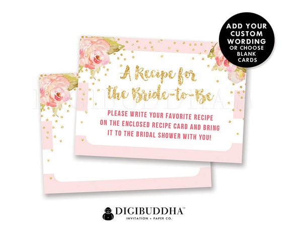 Bridal Shower Invitation Inserts 2