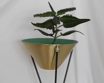 Mid Century Modern Bullet Style Planter- Atomic Planter