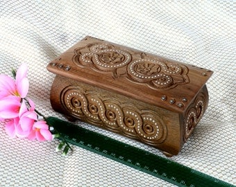 Jewelry box Wedding ring jewellery box Wooden box Ring box Jewelry wood carving box Wedding jewelry box Jewelry box wood Wedding jewelry Q1
