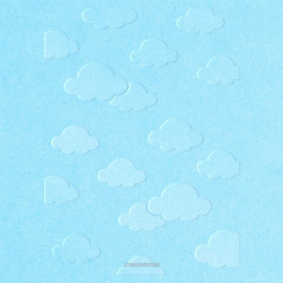 Clouds Embossing Folder 4.25 x 5.75 by Darice by wrapworks