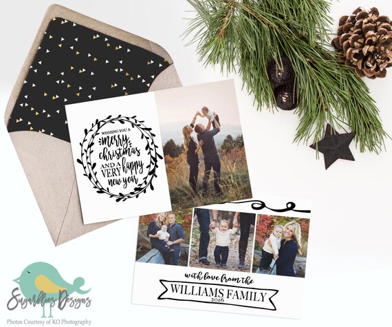 multi photo christmas card templates free download
