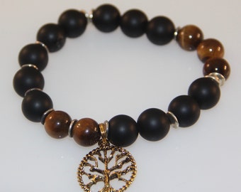 Mens Tree Of Life Bracelet-Mens Bracelet-Tree Of Life Charm-Bracelet for men-Healing Bracelet-Yoga Bracelet-Gift For Him-Mens Jewelry-