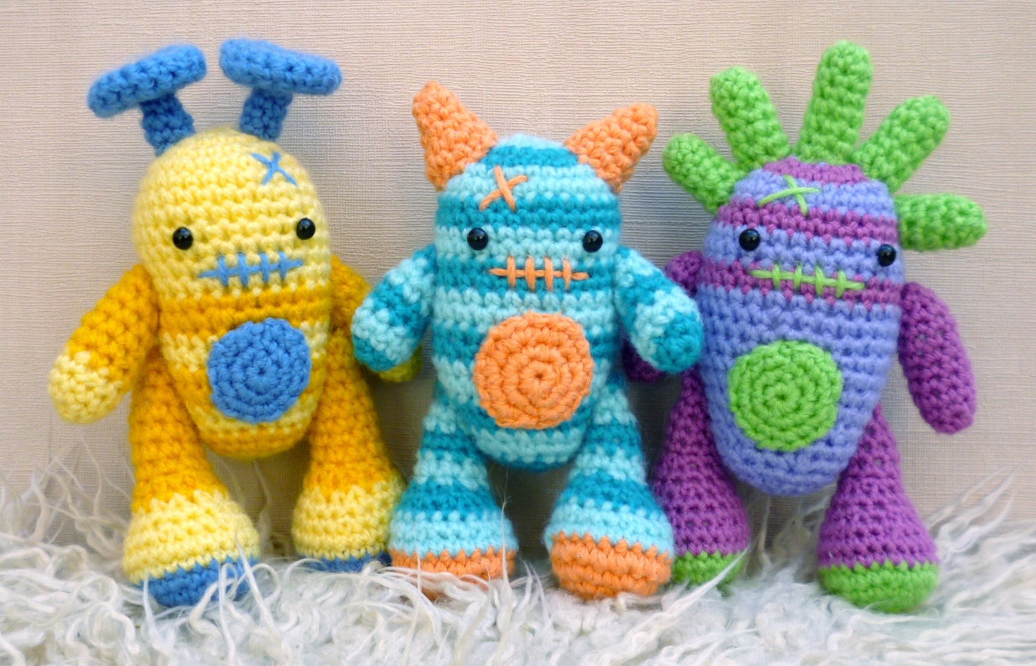 Mini Monsters Amigurumi Crochet Pattern Harry Barry and