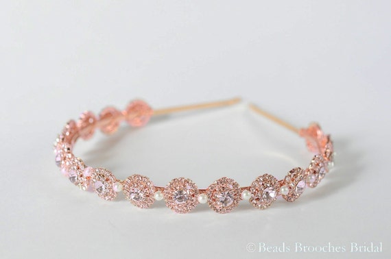 Rose Gold Metallic Knot Headband