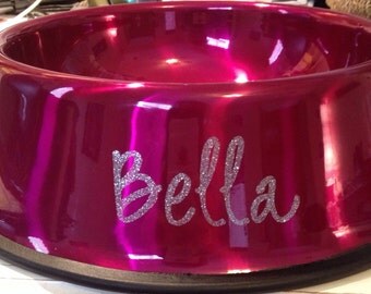 Large Personalized Dog Bowls, for dogs 35-70 lbs