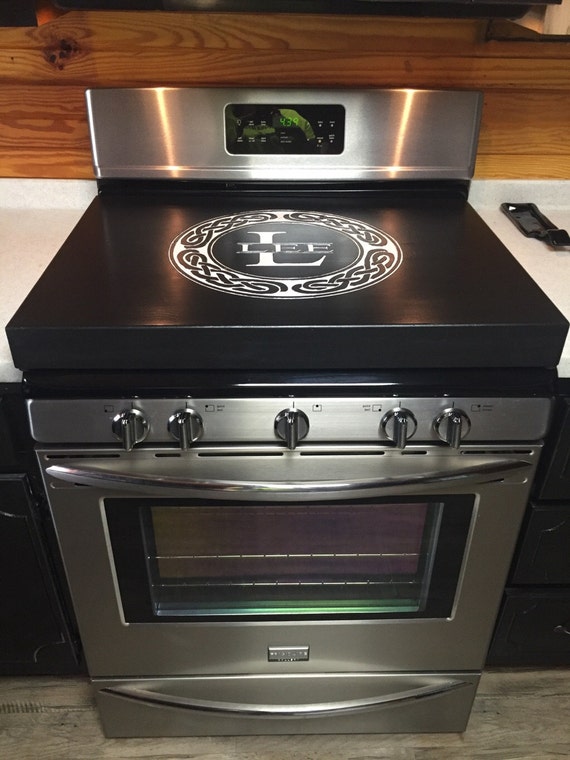 Gas Range Topper Stove top cover Engraved