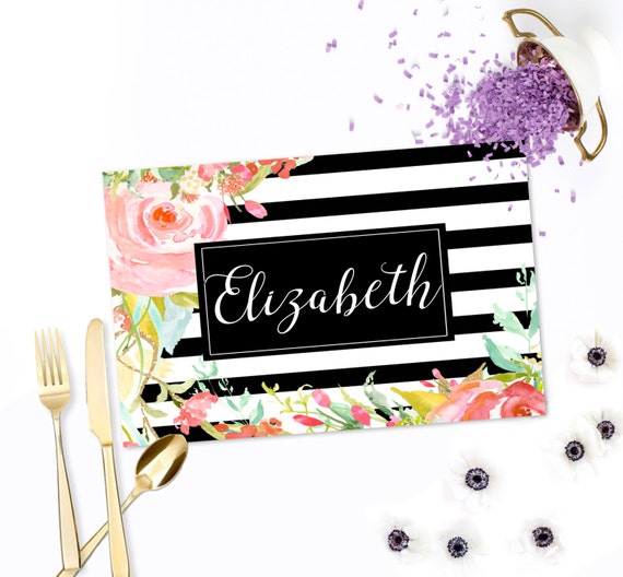 Items similar to Personalized Paper Placemats, Custom Placemats