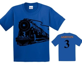 Train Birthday, Train Birthday Shirt, Train Party, Train Shirt, First Birthday Boy, Personalized Shirt