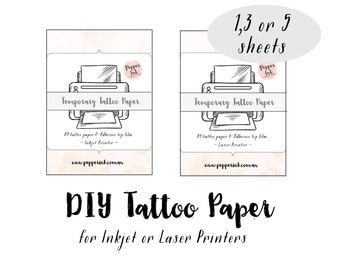 DIY Tattoo Paper - Tattoo Paper Inkjet - Tattoo Paper Laser - Tattoo Party Favors
