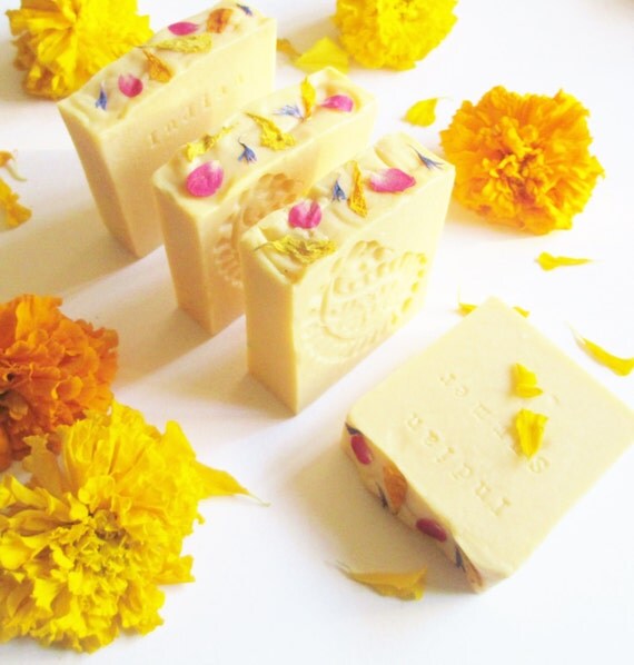 Indian Summer Honeysuckle Handmade Natural Soap by BahariBlossom