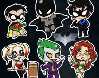 Batman Stickers & Keychains