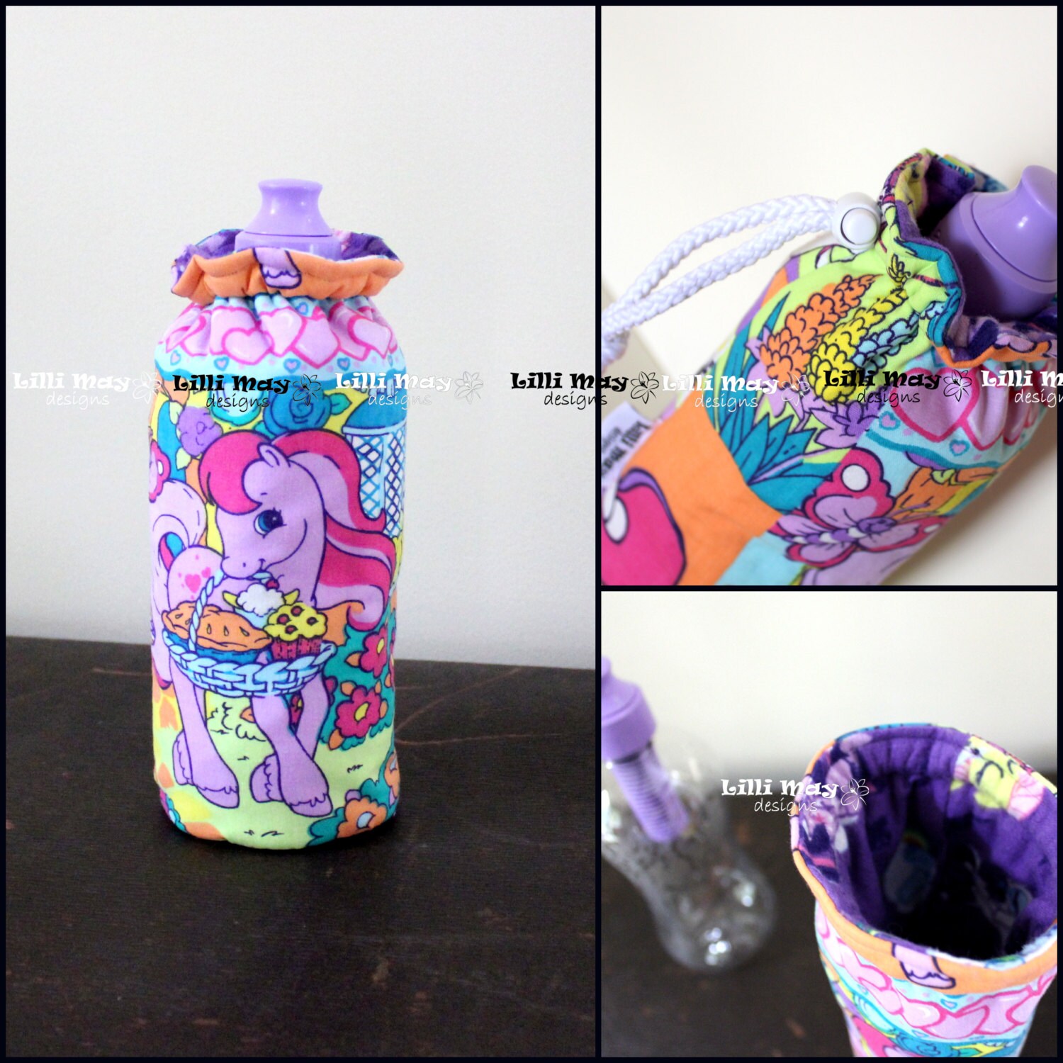 Bottle Cover // School Drink Bottle Cover // Insulated Bottle