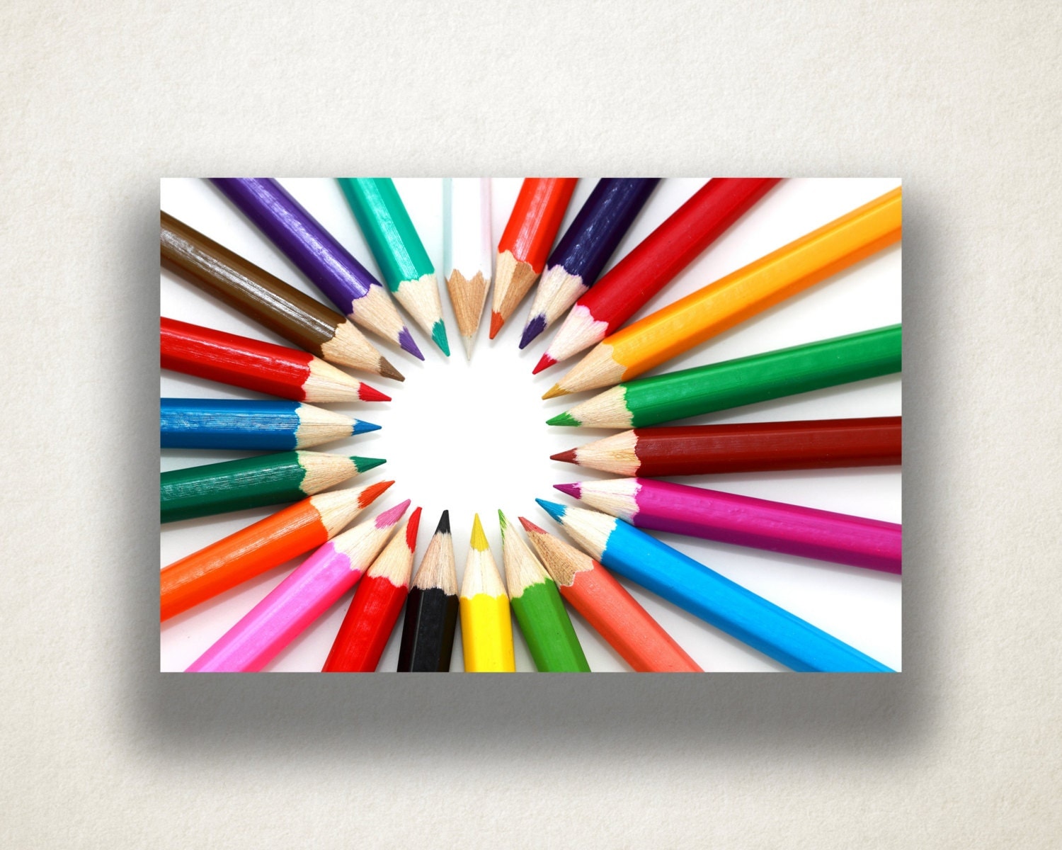 Colored Pencils Canvas Art Colored Pencil Photograph Wall