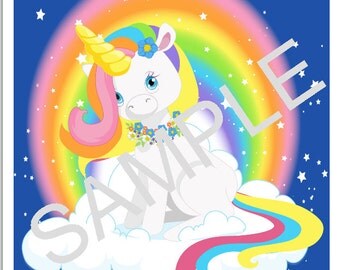 DYI Printable Pin the Horn on the Unicorn Game