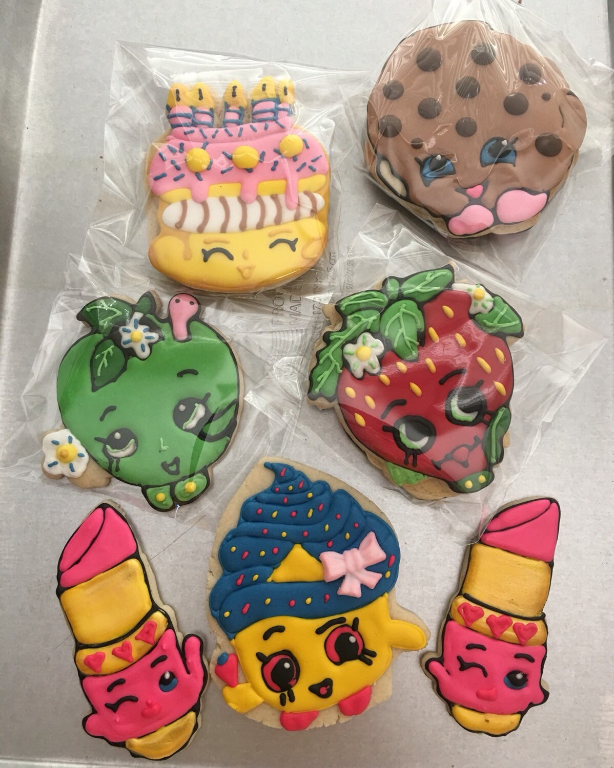 Shopkin Themed Cookies Decorated Cookies by CookiesbySweetpea