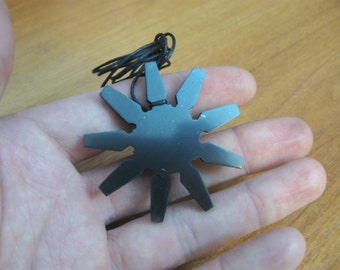 The Nine-pointed Star Shungite natural pendant Stone / Healing Crystal Karma Emotional Reiki #16 Rare, Mineral, Shungit, Schungit, Schungite
