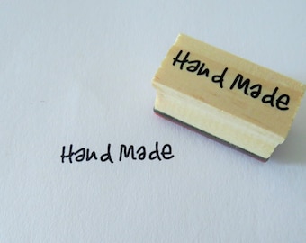 Rubber Stamp Handmade - Handlettered Wooden Stamp - 1 pc